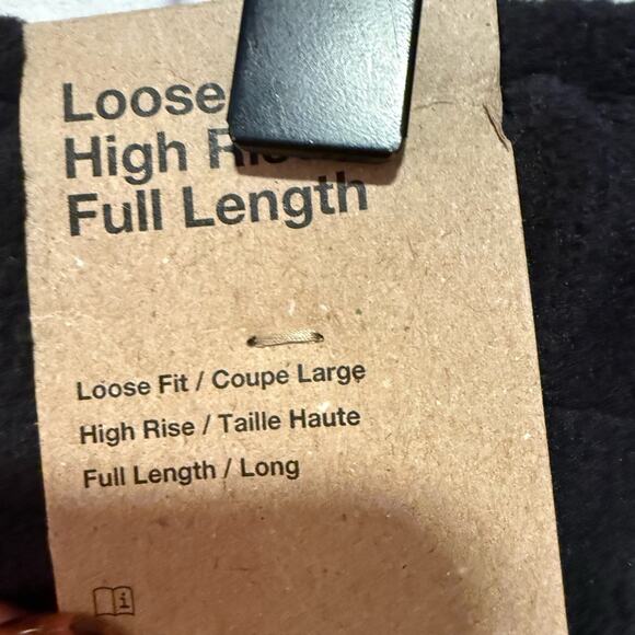 Nike Therma-FIT One Women Loose Fleece Pants Black Medium high rise full length - Picture 5 of 8